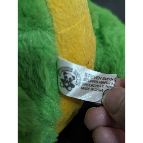 Steven Smith Green Dragon Plush Purple Wings And Ears 8 inch Stuffed Animal Toy - Picture 5 of 9